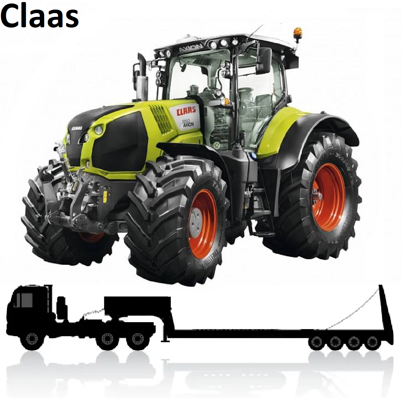 Перевозка тракторов Claas