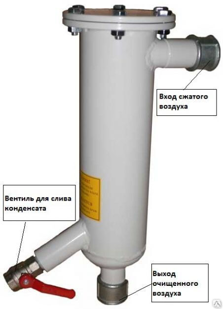 Фильтр-влагоотделитель (очиститель) для сжатого воздуха ВЦ-55 ВЦ