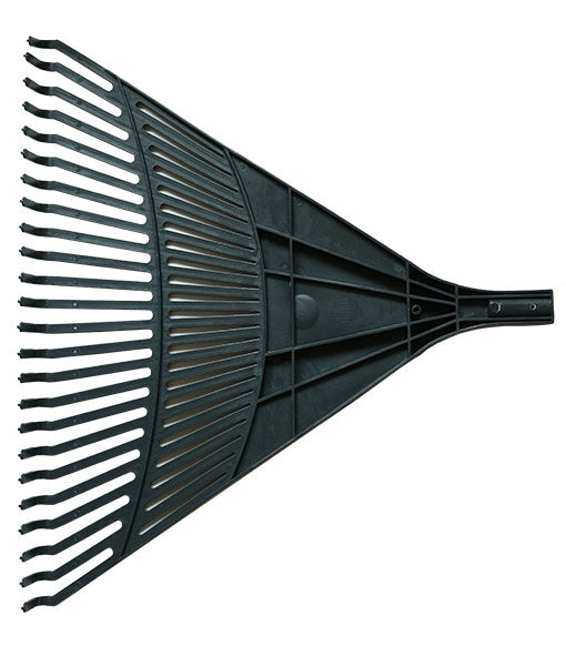 Грабли веерные пластиковые "Умелец" Длина веера 60 см, (полипропилен), б/ч (d-25) Чёрные PROTEX
