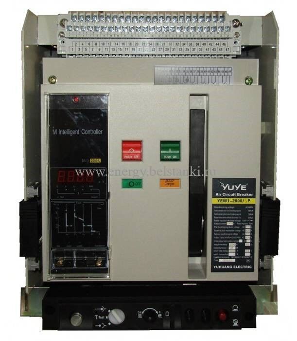 Выключатель автоматический воздушный YEW1-2000/3P (1000A) /Air circuit breaker