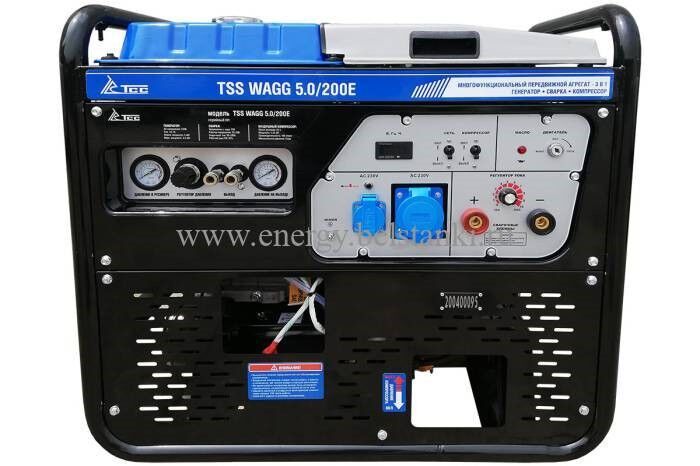 Многофункциональный мобильный агрегат 3 в 1 TSS WAGG 5.0/200E