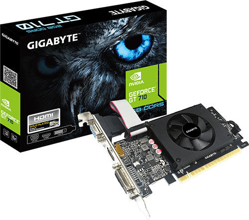Видеокарта Gigabyte GeForce GT 710 LP D5 2GB (GV-N710D5-2GIL)