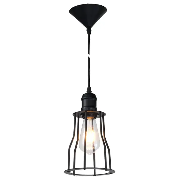 Подвесной светильник DE FRAN Квант SP5-1030 BK 1 лампа 15 м² цвет черный