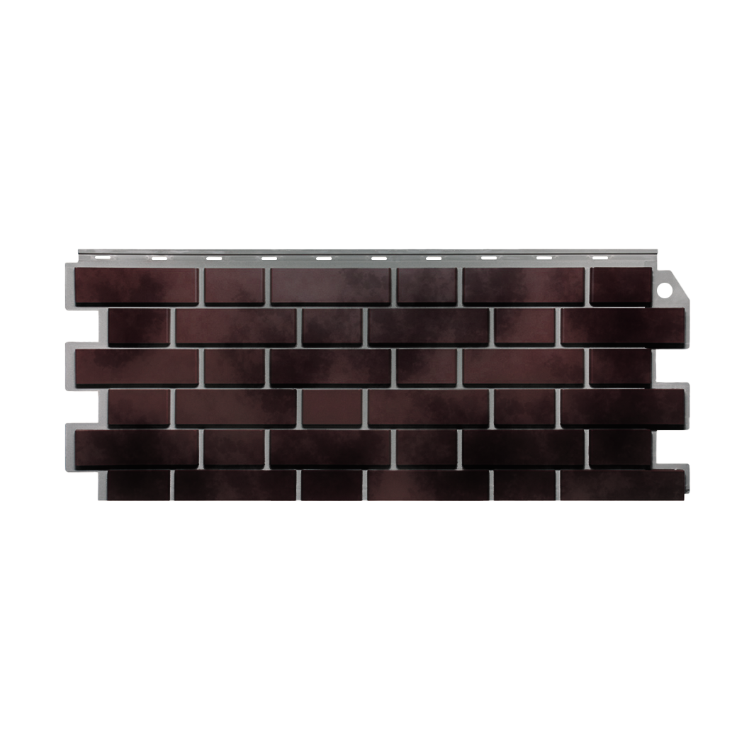 Фасадная панель Fineber Клинкерный кирпич 3D Standart Коричнево-черный 0,47 м2