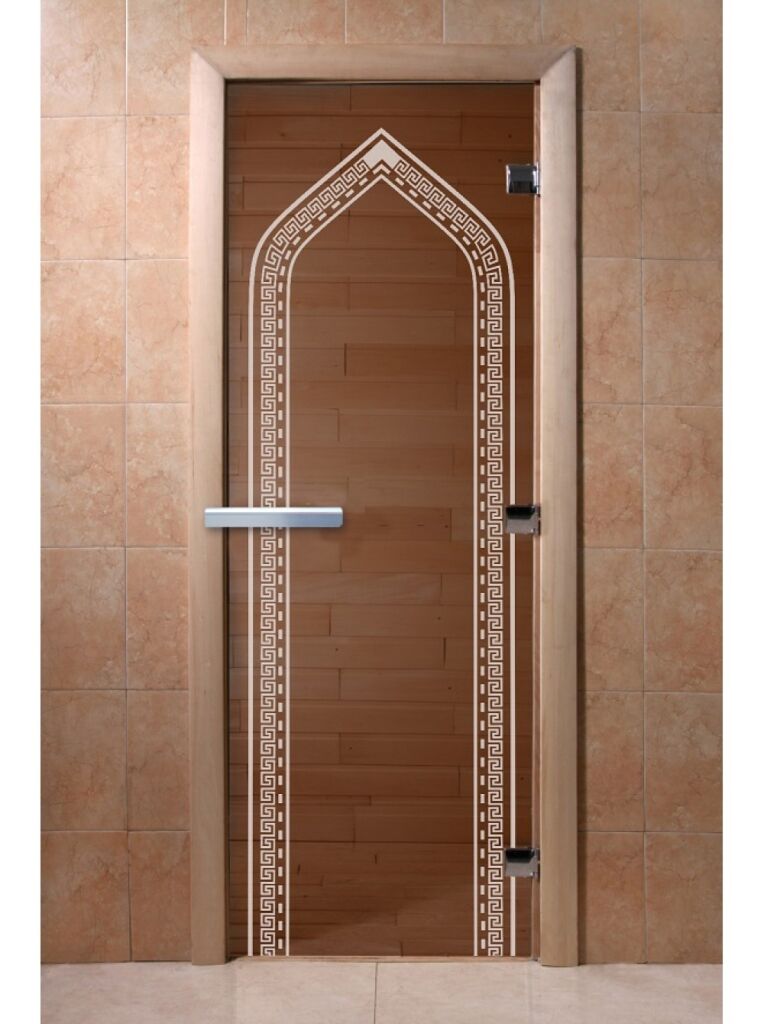 Дверь DoorWood "Арка" (бронза) 190х70, 6мм, 2 петли (коробка хвоя) DoorWood (ДорВуд)