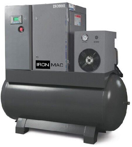 Винтовой компрессор блочного типа Iron Mac IC 10/10 AM DF 500L 1880х800х1750 мм