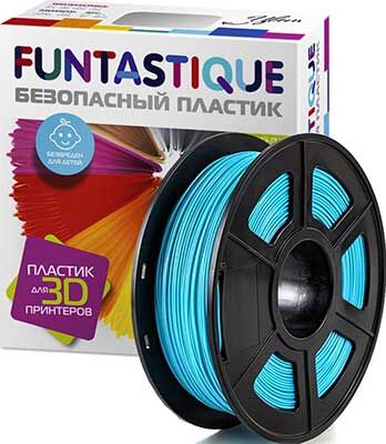 Пластик в катушке Funtastique PETG,1.75 мм,1 кг, цвет голубой небо PETG 1.75 мм 1 кг цвет голубой небо