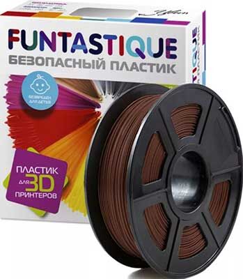 Пластик в катушке Funtastique PETG,1.75 мм,1 кг, цвет коричневый PETG 1.75 мм 1 кг цвет коричневый