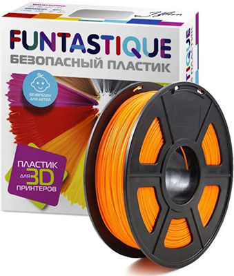 Пластик в катушке Funtastique PETG,1.75 мм,1 кг, цвет Оранжевый PETG 1.75 мм 1 кг цвет Оранжевый