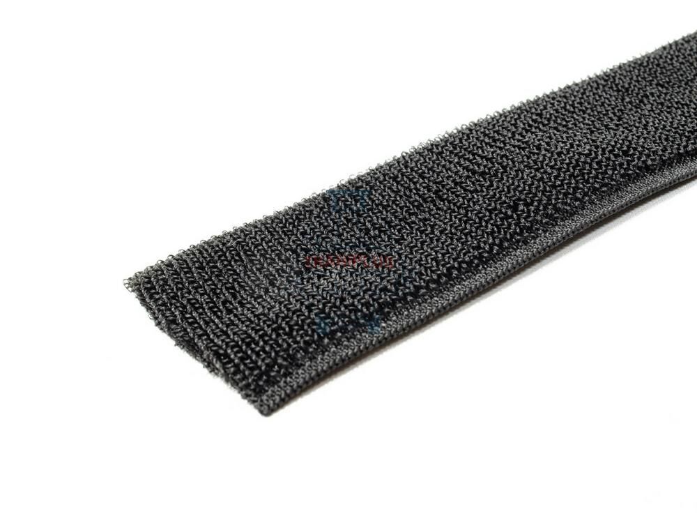Лента липучка эластичная (петли) 5 см цвет №322 черный