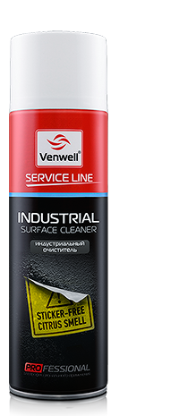 Очиститель индустриальный для удаления остатков клейких лент и смазочных материалов VenWell 500 ml