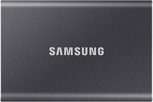 Внешний SSD Samsung T7, USB 3.2 Type C, 2Tb, серый (MU-PC2T0T/WW) T7 USB 3.2 Type C 2Tb серый (MU-PC2T0T/WW)