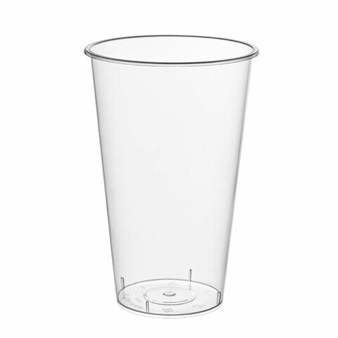 Стакан одноразовый пластиковый, прозрачный, сверхплотный, 500 мл, "Bubble Cup", ВЗЛП