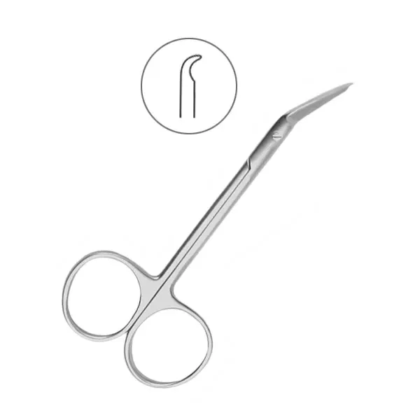 Ножницы хирургические угловые для снятия швов 11,5 см Nahtschere арт 19-13A HLW