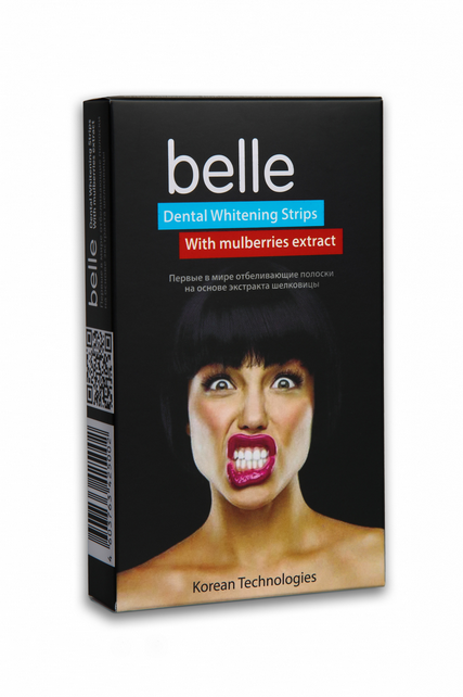 Отбеливающие полоски для зубов Belle Strips with Mulberries root extract DR.Care