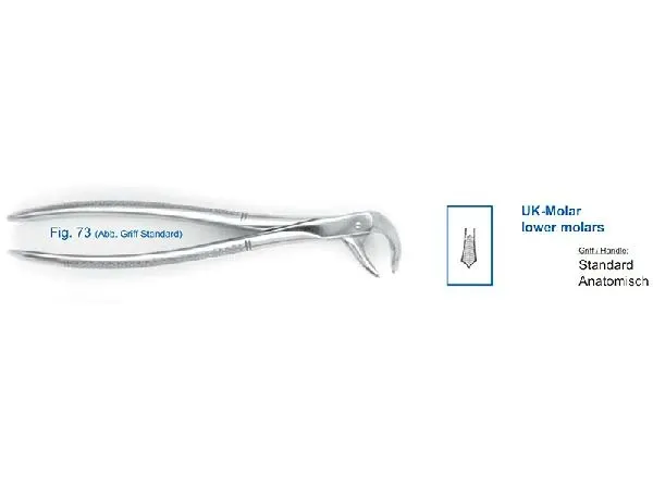 Щипцы для удаления зубов нижние моляры арт 11-73 HLW