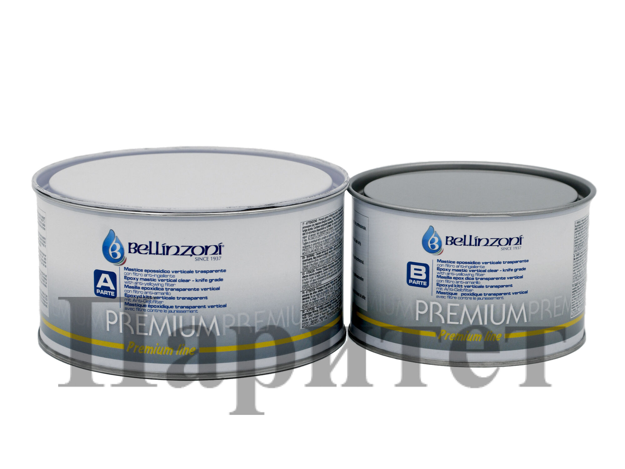 Клей Bellinzoni EPOX PREMIUM 1.5 кг прозрачно-молочный густой,