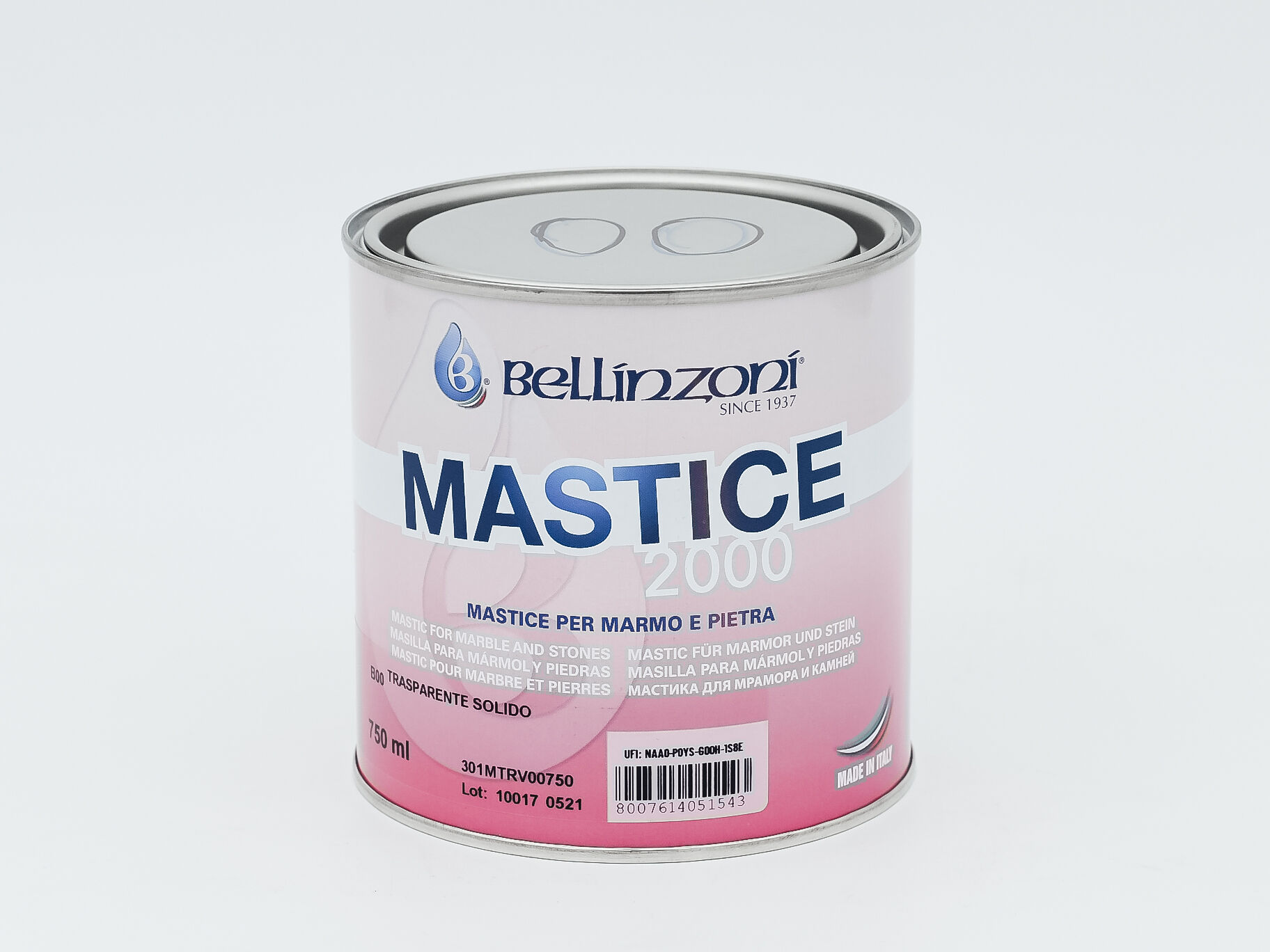 Полиэфирный клей-мастика цвет медовый для камня Bellinzoni 2000 (Беллинзони) , 0,75 л