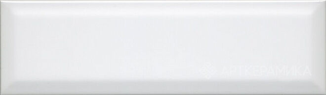 Плитка настенная Аккорд белый грань глянцевый 9010, 285х85х9,2