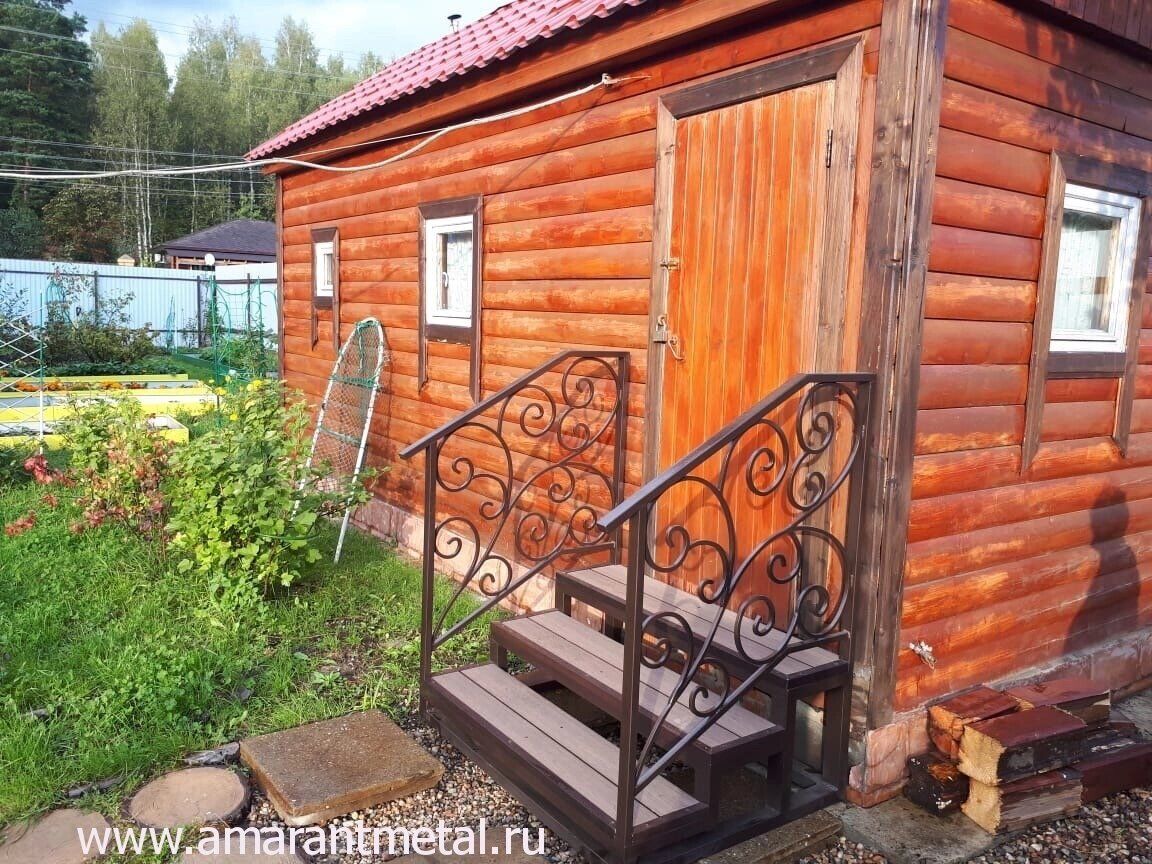 Крыльцо для дома, ажурное Лестницы, ступени Амарант, цена в Москве от  компании АМАРАНТ