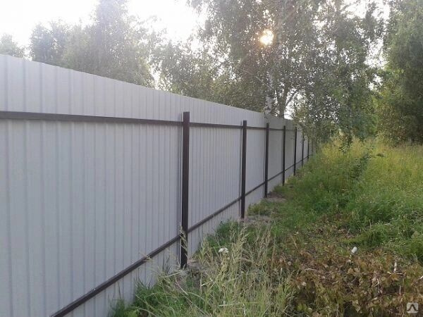 Забор с бетонированием столбов Заборы, ограждения, еврозаборы Амарант ...