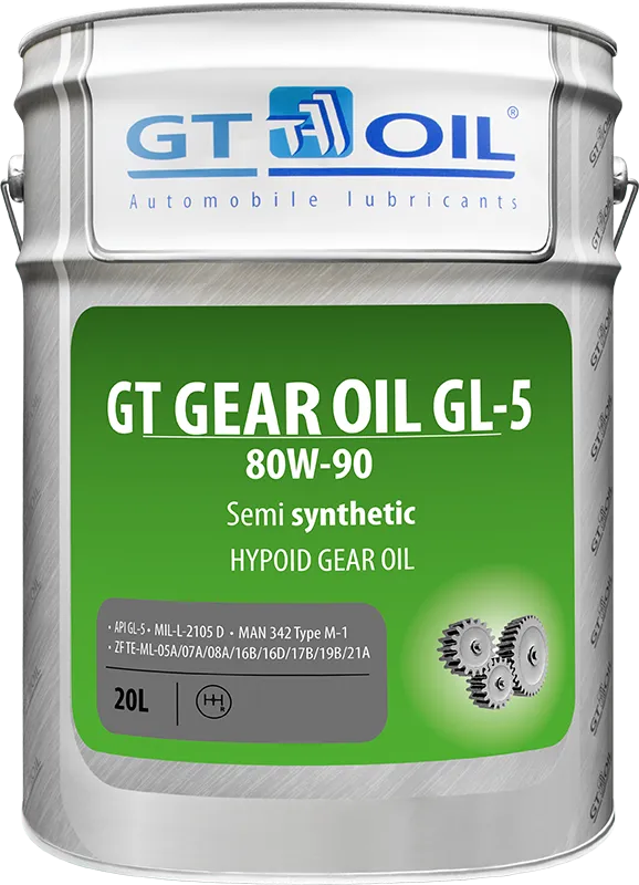 Трансмиссионное масло GT Gear Oil 80W-90 API GL-5 20л (8809059407103)