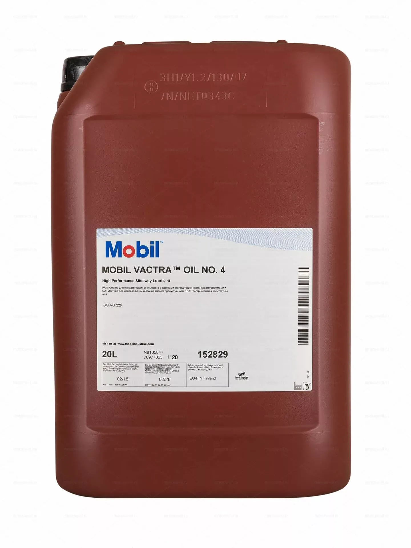 Циркуляционное масло Mobil VACTRA OIL NO 4 20л (152831)
