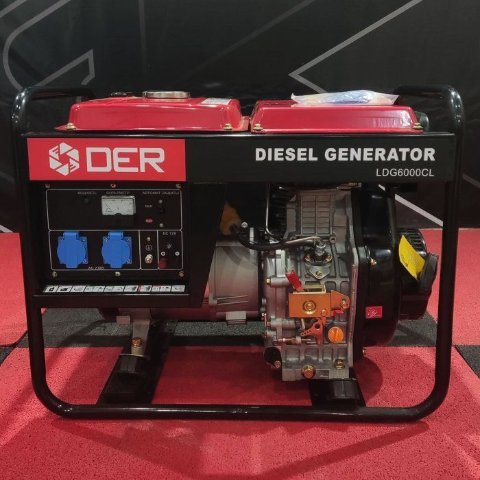 Дизельный генератор DER LDG 6000 СLE 5 кВт