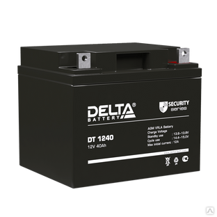 Аккумуляторная батарея 12-40 (12В, 40Ач) Delta DT 1240 