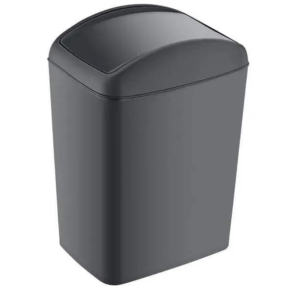Мусорный контейнер 5 л Smartware пластик цвет черный SMARTWARE SOFT